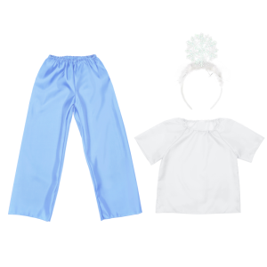 ZESTAW ZIMA BIAŁO-BŁĘKITNY 116-128 3el