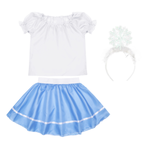 ZESTAW ZIMA BIAŁO-BŁĘKITNY 116-128 3el