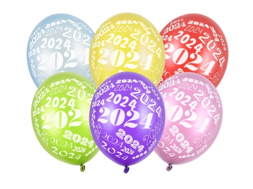 BALON 2024 MIX 30cm 1szt