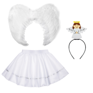 ZESTAW ANIOŁEK BIAŁY L 4el