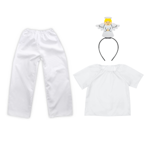 ZESTAW ANIOŁEK BIAŁY 134-140 4el