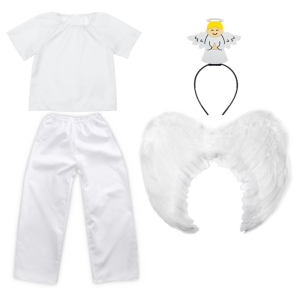 ZESTAW ANIOŁEK BIAŁY 134-140 5el