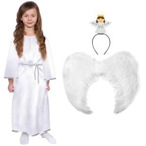 ZESTAW ANIOŁEK BIAŁY 146-158 4el