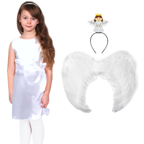 ZESTAW ANIOŁEK BIAŁY 98-110 4el