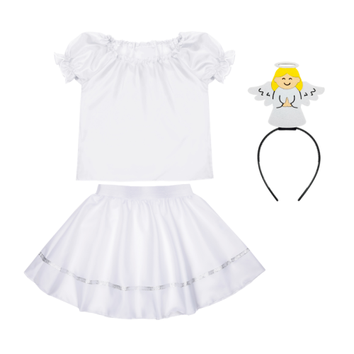 ZESTAW ANIOŁEK BIAŁY 98-110 4el