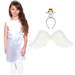 ZESTAW ANIOŁEK BIAŁY 98-110 4el