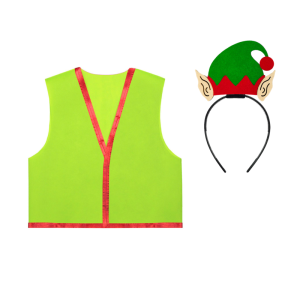 ZESTAW ELF ZIELONY 116-128 3el