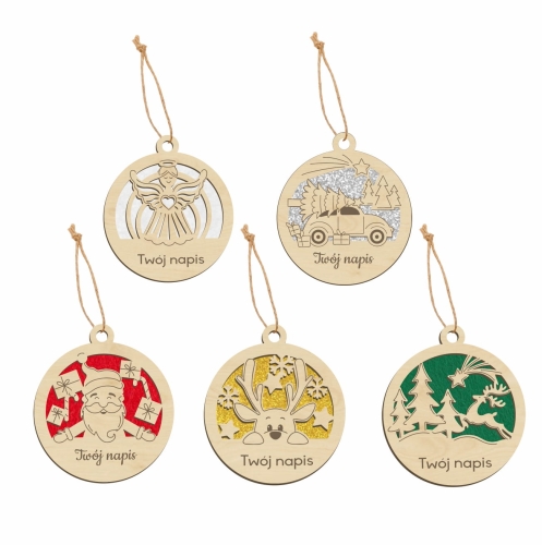 BOMBKA ŚWIĄTECZNA MIX 5szt