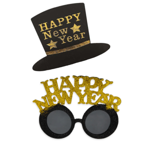 ZESTAW SYLWESTROWY CZARNY 2el