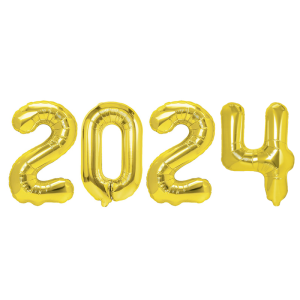 BALONY 2024 ZŁOTE 28'' 70cm 4el