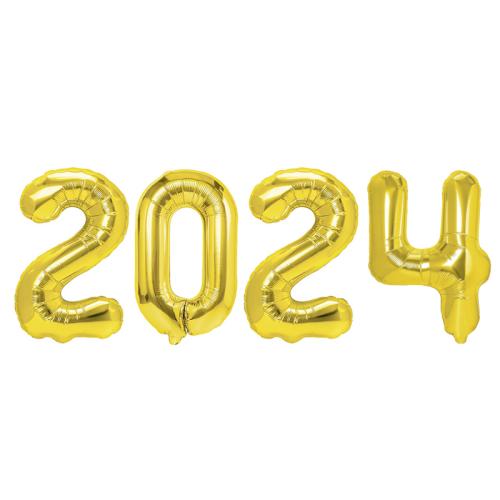 BALONY 2024 ZŁOTE 28'' 70cm 4el