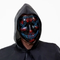 MASKA CZASZKA ŚWIECĄCA CZARNO-BŁĘKITNY