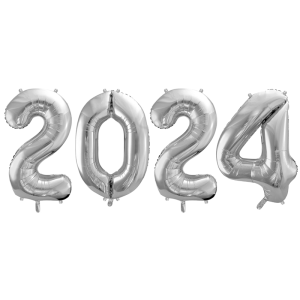 BALONY 2024 SREBRNE 34'' 86cm 4el