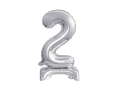 BALONY 2024 STOJĄCE SREBRNE 15'' 38cm 4el