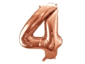 BALONY 2024 RÓŻOWE ZŁOTO 34'' 86cm 4el
