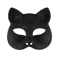 MASKA KOT BROKATOWA CZARNA