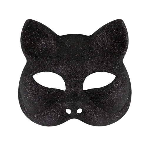 MASKA KOT BROKATOWA CZARNA