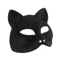 MASKA KOT BROKATOWA CZARNA