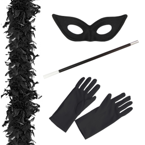 ZESTAW RETRO CZARNY 4el