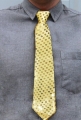 KRAWAT CEKINOWY ZŁOTY