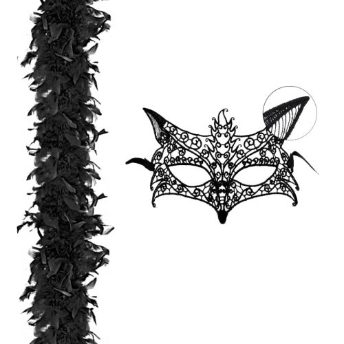 ZESTAW RETRO CZARNY 2el