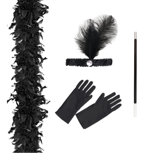 ZESTAW RETRO CZARNY 4el