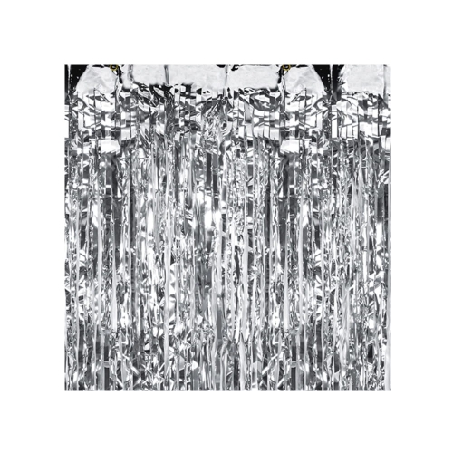 KURTYNA PARTY SREBRNA 100x250cm