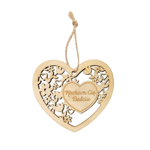 ZAWIESZKA KOCHAM CIĘ BABCIU KWIATY BRĄZOWA 10x9cm