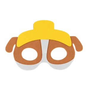 MASKA RUBBLE PSI PATROL FILCOWA BRĄZOWO-ŻÓŁTA