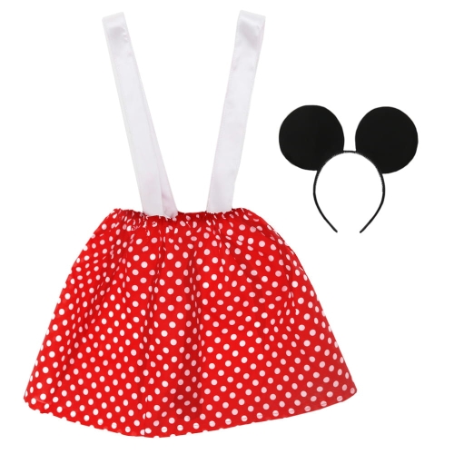 ZESTAW MYSZKA MINNIE CZARNO-CZERWONY 2el