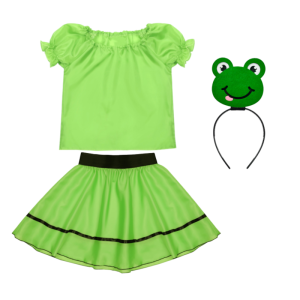 ZESTAW ŻABKA ZIELONY 134-140 4el