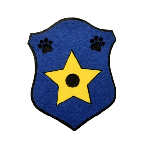 PANEL ODZNAKA CHASE PSI PATROL PIESEK POLICJANT NIEBIESKA