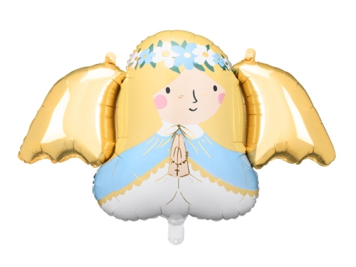 BALON ANIOŁEK NIEBIESKO-ZŁOTY 41'' 103cm