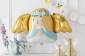 BALON ANIOŁEK NIEBIESKO-ZŁOTY 41'' 103cm