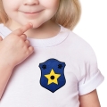 PRZYPINKA ODZNAKA CHASE PSI PATROL PIESEK POLICJANT NIEBIESKA