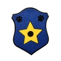 PRZYPINKA ODZNAKA CHASE PSI PATROL PIESEK POLICJANT NIEBIESKA