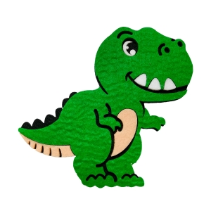 PANEL DINOZAUR FILCOWY ZIELONY 15x14cm