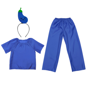 ZESTAW BAKŁAŻAN NIEBIESKI 134-140 4el