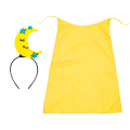 ZESTAW KSIĘŻYC ŻÓŁTY PELERYNA 55cm 3el