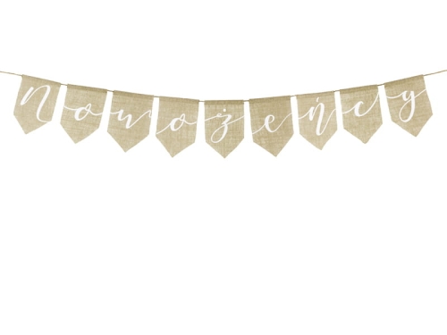 BANER NOWOŻEŃCY JUTOWY BRĄZOWY 1,5m