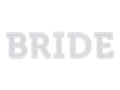 NAPRASOWANKA BRIDE BIAŁA 24x6cm