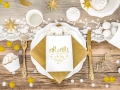 TOREBKI NA SŁODYCZE MR&amp;MRS BIAŁO-ZŁOTE 13x14cm 6szt