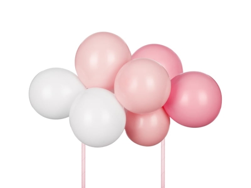 KARTECZKA NA PIKU TOPPER BALONY RÓŻOWA 29cm