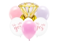 ZESTAW BALONÓW PIERŚCIONEK SHE SAID YES 6szt