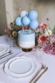 KARTECZKA NA PIKU TOPPER BALONY NIEBIESKA 29cm
