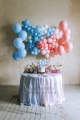 KARTECZKA NA PIKU TOPPER BALONY NIEBIESKA 29cm