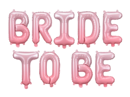 BALON NAPIS BRIDE TO BE RÓŻOWY 18'' 45cm