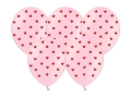 BALONY RÓŻOWE SERCA 30cm 5szt