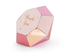 PUDEŁKA DIAMENTY RÓŻOWE 6szt