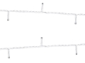 LAMPKI LED BIAŁE 10m